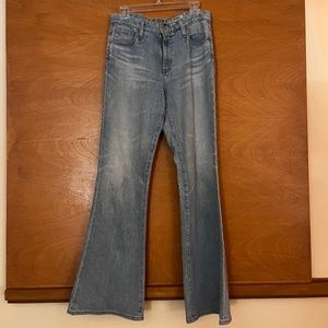 "THE QUINNE" AG-ED HIGH RISE DENIM JEANS